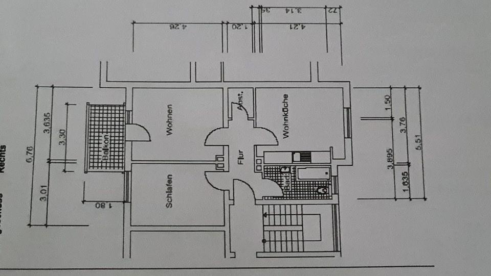 Etagenwohnung Wesseling - 2 Zimmer, 58 m&sup2;, 620&euro; | Angebot:25874650