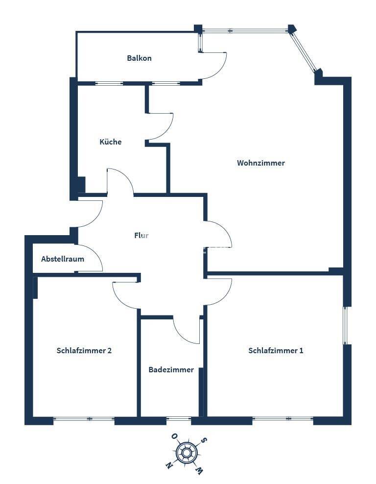 Stilsicher wohnen in Bonn-Beuel: moderne 3-Zimmer-Wohnung mit Balkon, Stellplatz und Substanz
