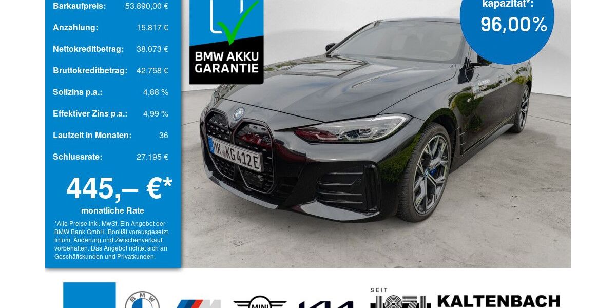 BMW i4 22.249 km 53.690 &euro; Overath-Vilkerath 51491