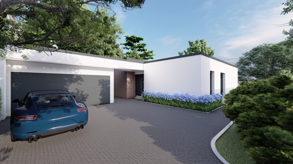 Architektenvilla am Waldrand - Bauhausbungalow mit Dachterrasse, Doppelgarage und exklusiver Privatsphäre - Villa Bensberg Bensberg | Angebot:27179970