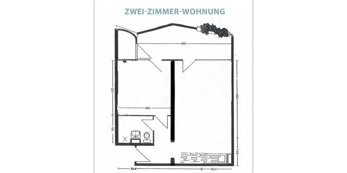 Etagenwohnung Köln Zollstock - 2 Zimmer, 47 m&sup2;, 752&euro; | Angebot:26411215