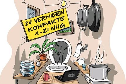 Wohnung Bonn Beuel-Mitte - 2 Zimmer, 55 m&sup2;, 100&euro; | Angebot:24707980