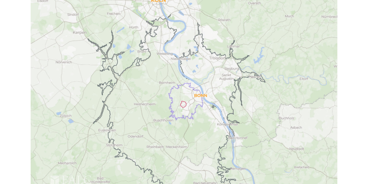 Etagenwohnung Bonn Duisdorf - 2 Zimmer, 55 m&sup2;, 184.000&euro; | Angebot:25678121