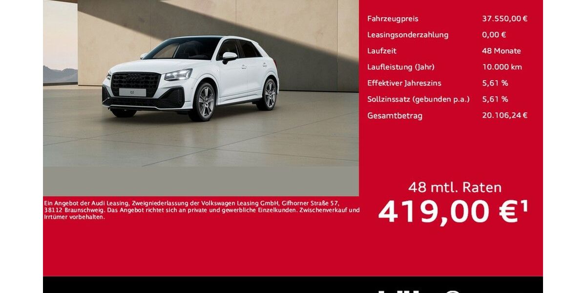 Audi Q2 8.500 km 34.880 &euro; Meckenheim / Bonn 53340