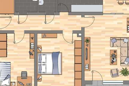 Wohnung Bad Neuenahr-Ahrweiler Ahrweiler - 3 Zimmer, 78 m&sup2;, 546&euro; | Angebot:26933366
