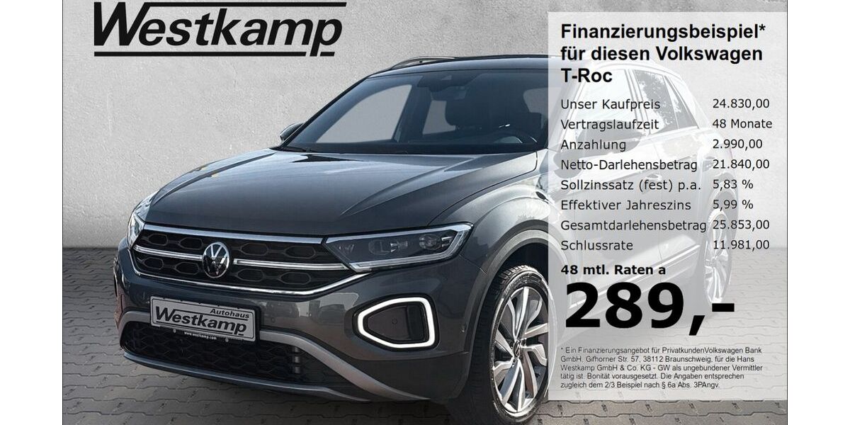VW T-Roc 33.400 km 24.830 &euro; Frechen 50226