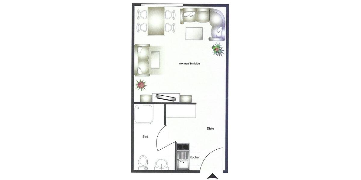 Etagenwohnung Bonn Dransdorf - 1 Zimmer, 21 m&sup2;, 125.000&euro; | Angebot:25858349