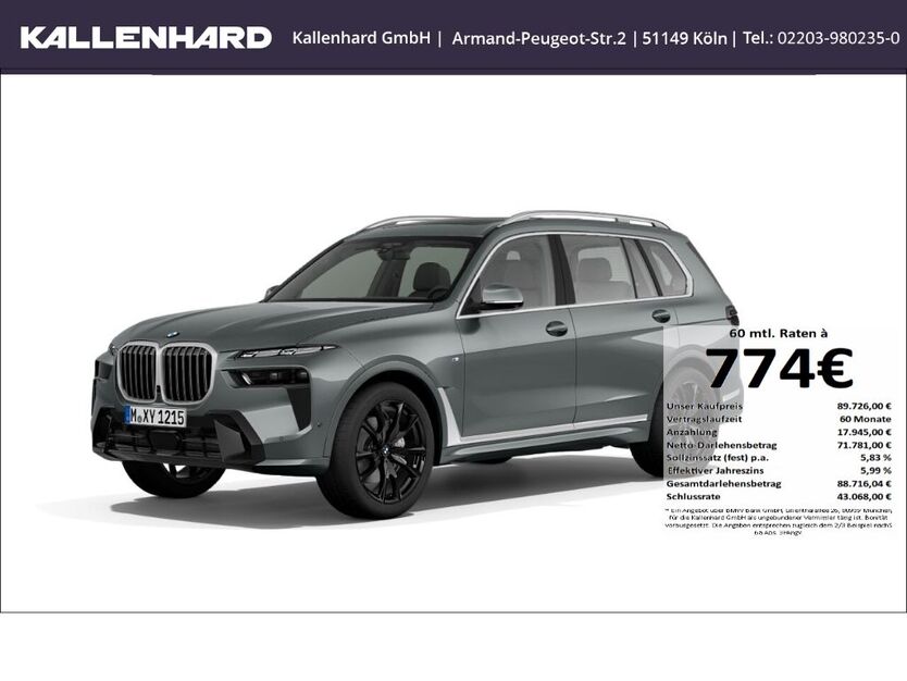 BMW X7 27.418 km 89.726 € Köln 51149