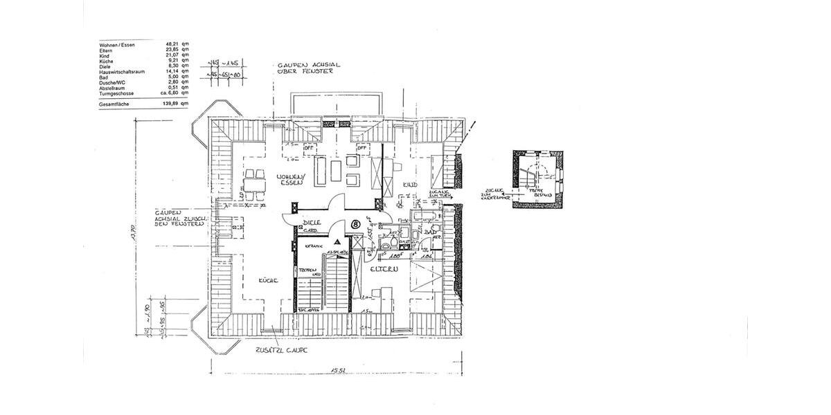 Dachgeschoßwohnung Bornheim - 3 Zimmer, 140 m&sup2;, 599.000&euro; | Angebot:27228314