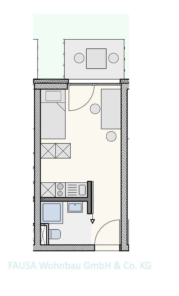 Wohnung zum Mieten in Bonn 450 € 20.37 m²