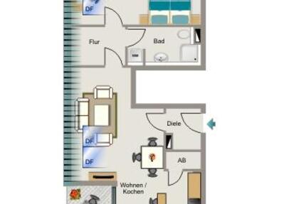 Wohnung Bonn Auerberg - 2.5 Zimmer, 64 m&sup2;, 935&euro; | Angebot:25813919