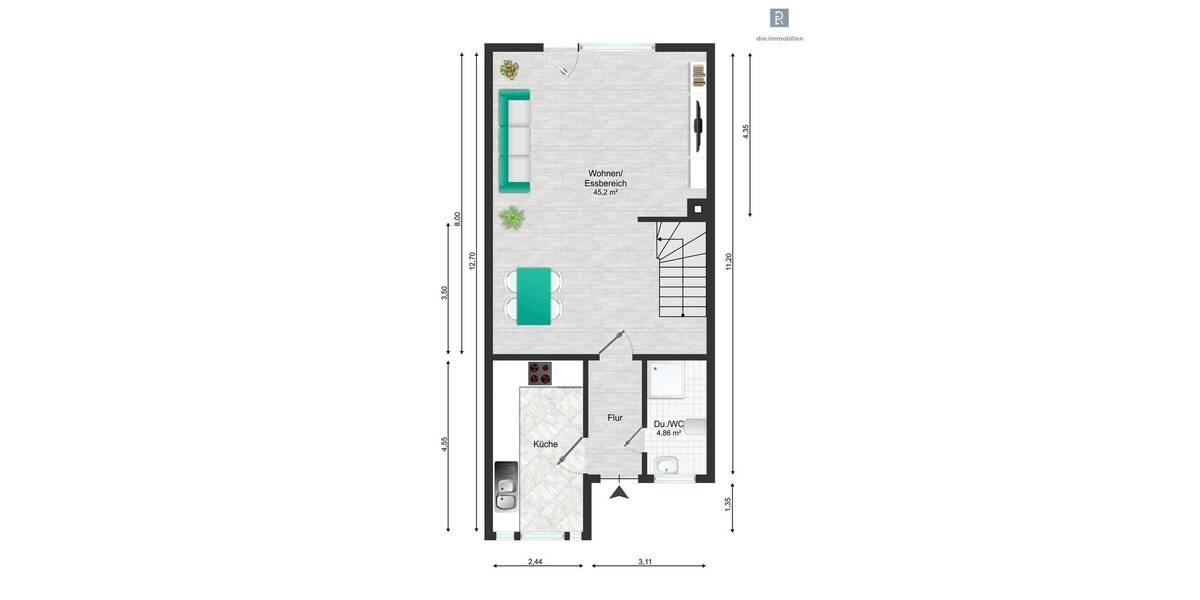 Reihenmittelhaus Sankt Augustin Menden - 4 Zimmer, 113 m&sup2;, 440.000&euro; | Angebot:23957673