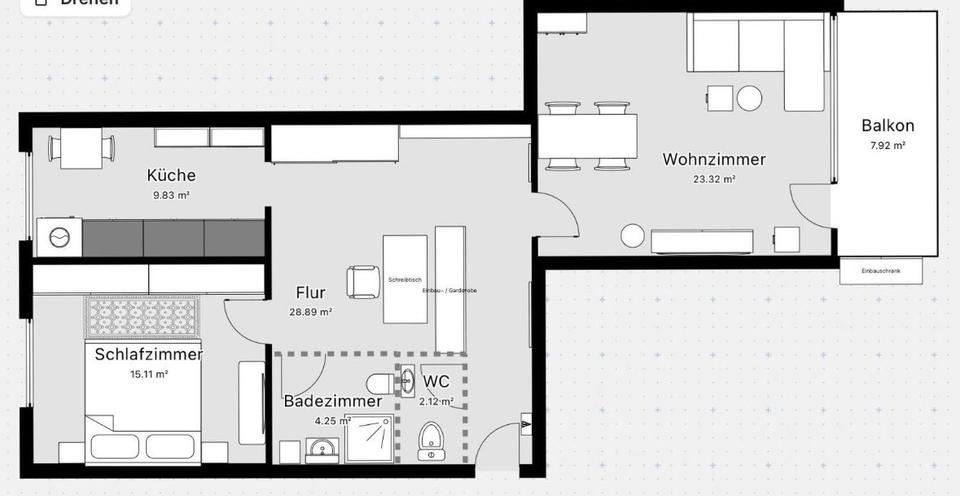 Gepflegte 78m2 Eigentumswohnung 2 Zimmer Balkon in Köln Vingst 2 zimmer