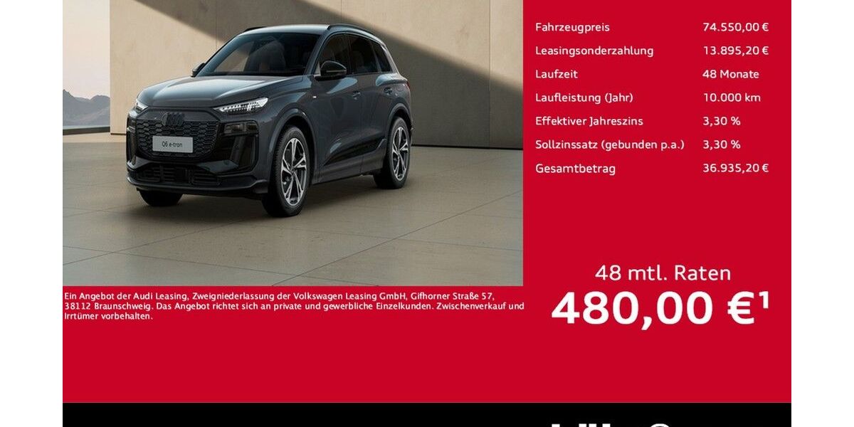 Audi Q6 e-tron 7.500 km 73.990 &euro; Meckenheim / Bonn 53340