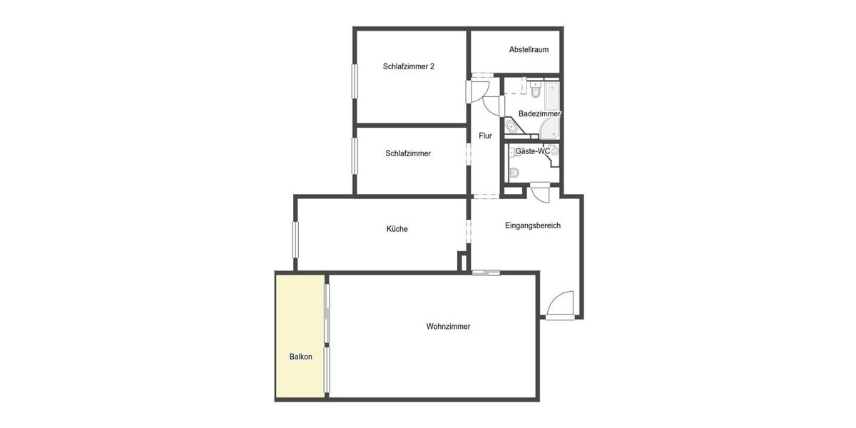 Etagenwohnung Sankt Augustin Mülldorf - 3 Zimmer, 100 m&sup2;, 235.000&euro; | Angebot:26514851