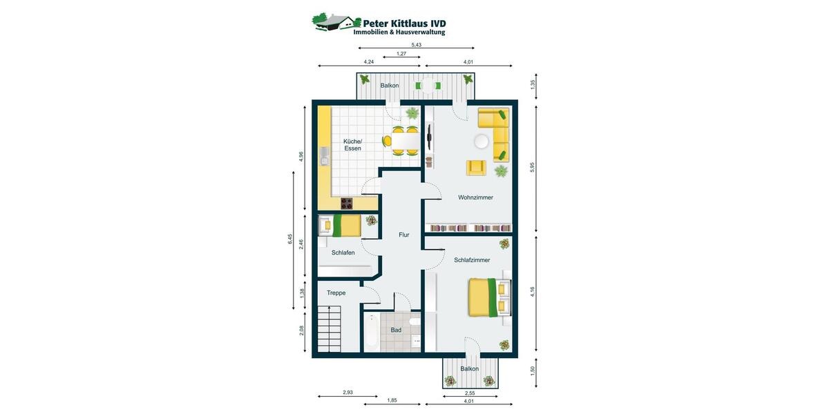 Erdgeschoßwohnung Köln Porz - 3 Zimmer, 85 m&sup2;, 1.050&euro; | Angebot:26462513