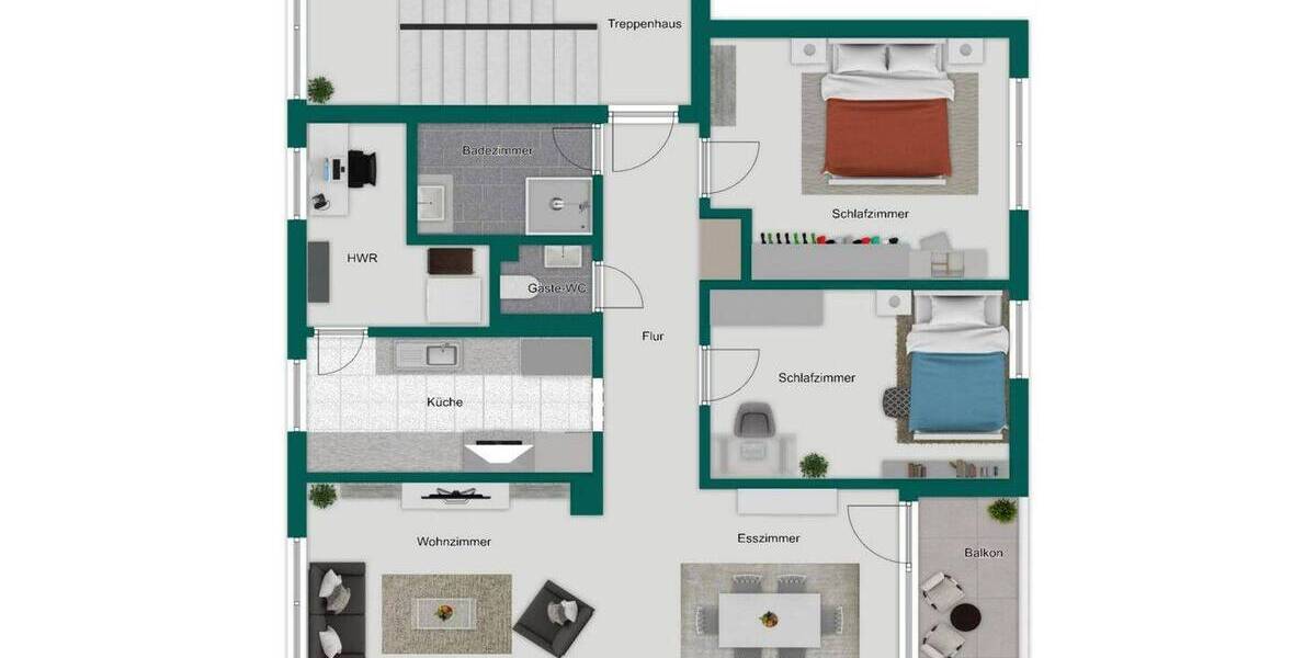Etagenwohnung Bonn Heiderhof - 3 Zimmer, 84 m&sup2;, 330.000&euro; | Angebot:26129550