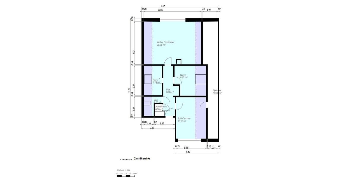 Dachgeschoßwohnung Bonn Friesdorf - 2 Zimmer, 70 m&sup2;, 298.000&euro; | Angebot:26284417