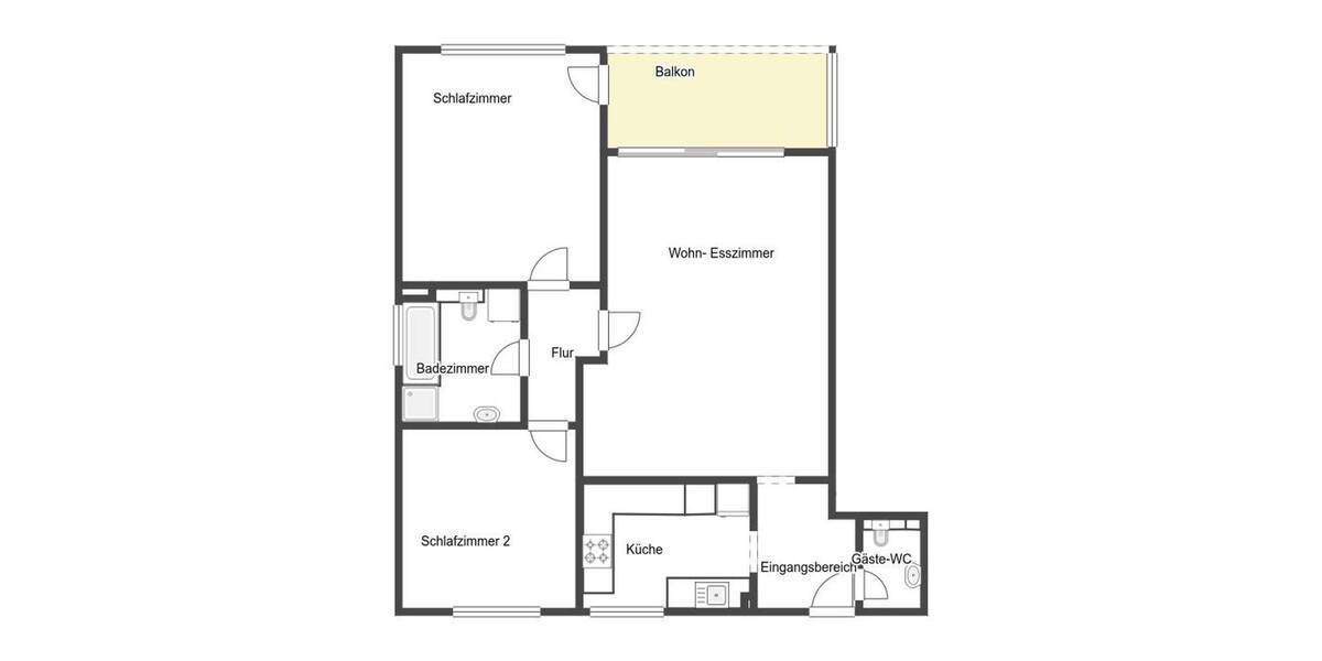 Etagenwohnung Königswinter Ittenbach - 3 Zimmer, 88 m&sup2;, 238.000&euro; | Angebot:26528130