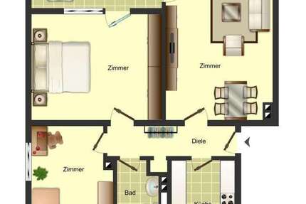Wohnung zum Mieten in Sankt Augustin 577 € 62.79 m²