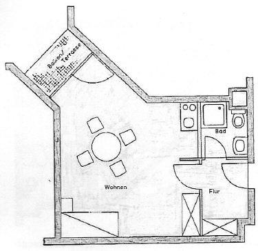 Erdgeschoßwohnung Bonn Auerberg - 1 Zimmer, 34 m&sup2;, 129.900&euro; | Angebot:26222340