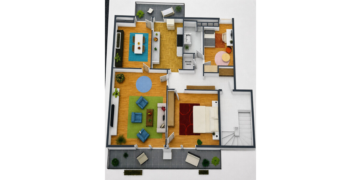 Moderne 4-Zimmer-Dachgeschosswohnung mit 2 Balkonen - Dachgeschoßwohnung Königswinter | Angebot:26931493