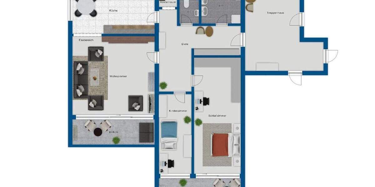 Etagenwohnung Brühl - 3 Zimmer, 100 m&sup2;, 328.000&euro; | Angebot:25748345