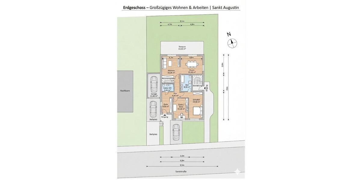 Einfamilienhaus Sankt Augustin - 4 Zimmer, 92 m&sup2;, 399.900&euro; | Angebot:26561274