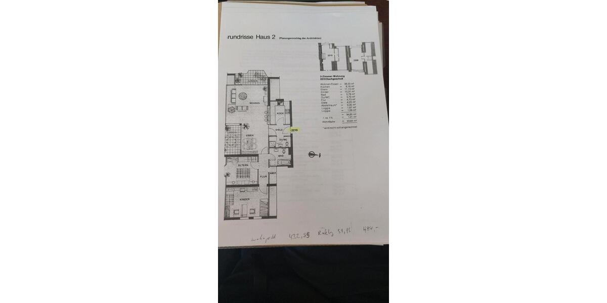 Dachgeschoßwohnung Bonn Bad Godesberg - 3 Zimmer, 94 m&sup2;, 250.000&euro; | Angebot:26953058