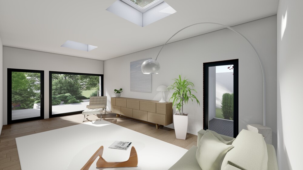Exklusive Bauhausvilla in ruhiger Bestlage - moderner Luxusbungalow mit Garten und Garage - Villa Bensberg Bensberg | Angebot:27179706