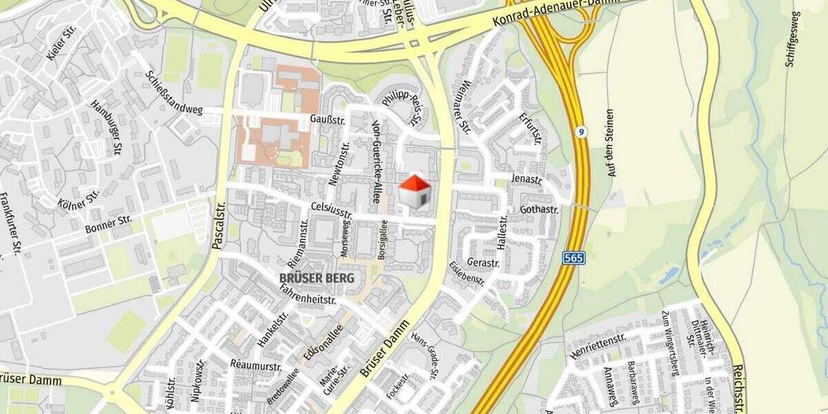 Etagenwohnung Bonn / Brüser Berg Brüser Berg - 2 Zimmer, 63 m&sup2;, 565&euro; | Angebot:25769800