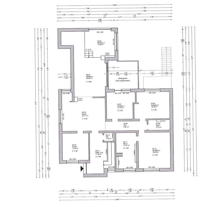 Bungalow Troisdorf Gartenstadt zu verkaufen 165qm WF+122qm NF
