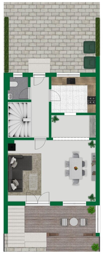 Sofort bezugsfrei: Top gepflegtes Reihenmittelhaus mit ca. 84 m² Wohnfläche + ausgebautem DG