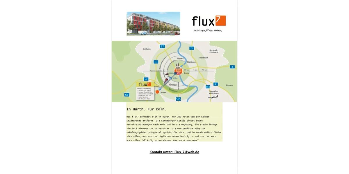 Terrassenwohnung Hürth - 2 Zimmer, 37 m&sup2;, 895&euro; | Angebot:26135891