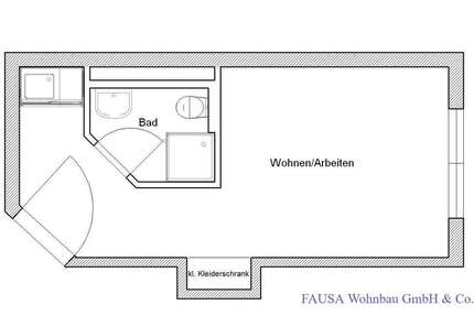 Wohnung Bonn Endenich - 1 Zimmer, 21 m&sup2;, 365&euro; | Angebot:26794968