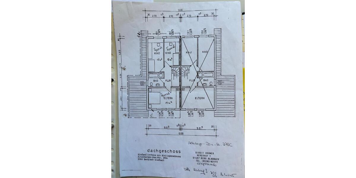Doppelhaushälfte Bergisch Gladbach Paffrath - 5 Zimmer, 195 m&sup2;, 2.300&euro; | Angebot:26322264