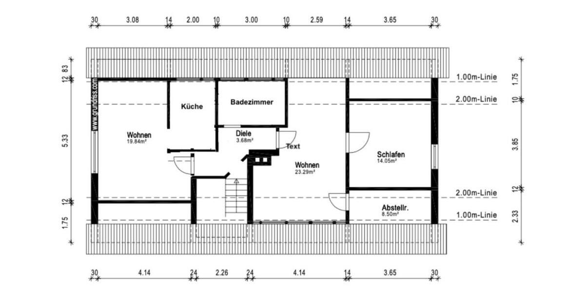Dachgeschoßwohnung Rösrath - 3 Zimmer, 63 m&sup2;, 830&euro; | Angebot:25871336