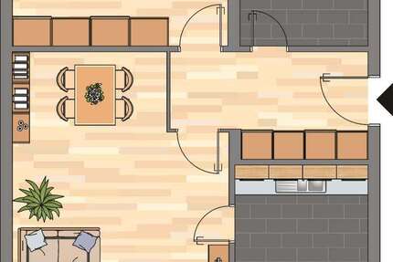 Wohnung Bad Neuenahr-Ahrweiler Ahrweiler - 2 Zimmer, 65 m&sup2;, 516&euro; | Angebot:27457490