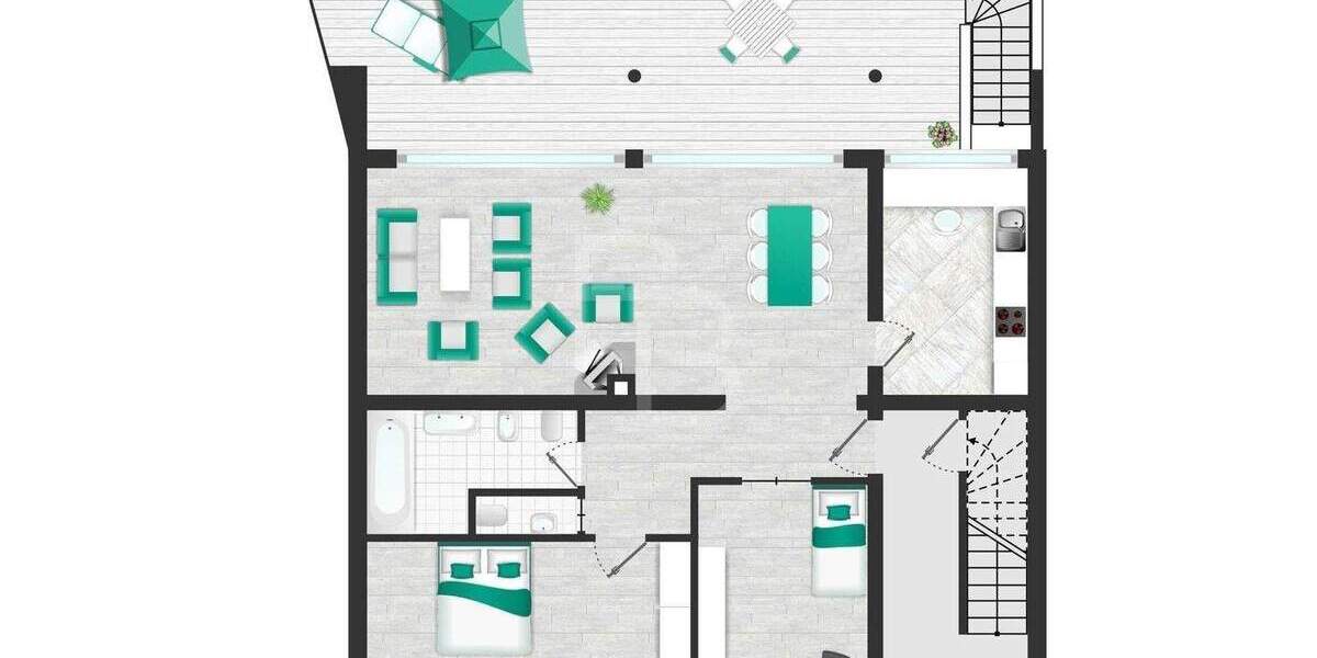 Mehrfamilienhaus, Wohnhaus Köln Dünnwald - 6 Zimmer, 201 m&sup2;, 589.000&euro; | Angebot:24726185