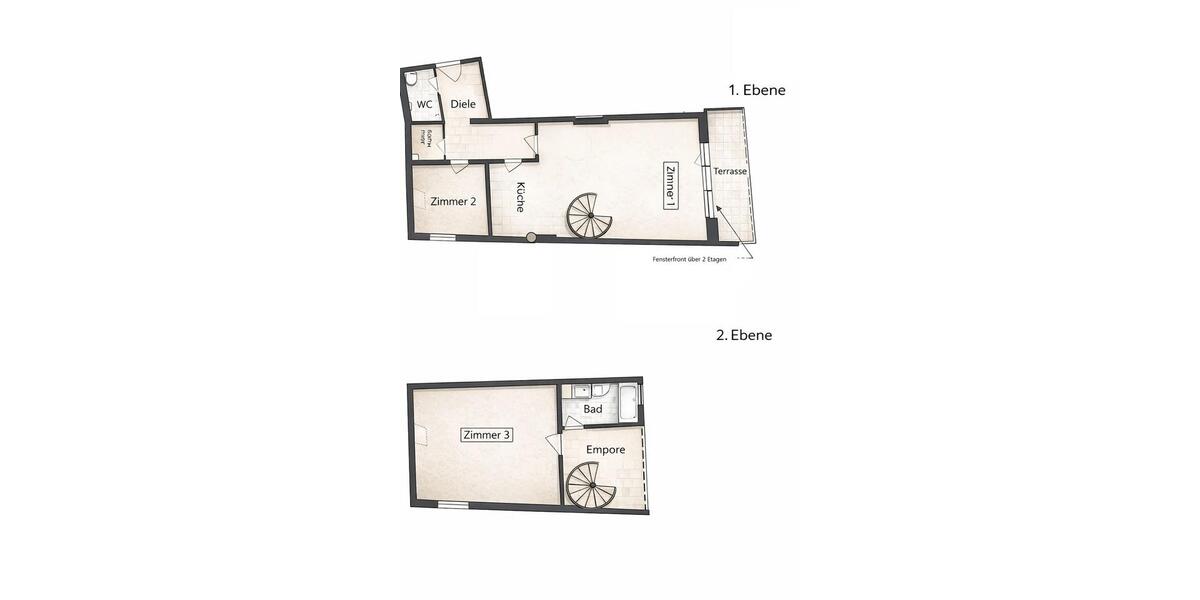 Maisonettenwohnung Bergisch Gladbach Alt-Frankenforst - 3 Zimmer, 90 m&sup2;, 1.250&euro; | Angebot:26137736