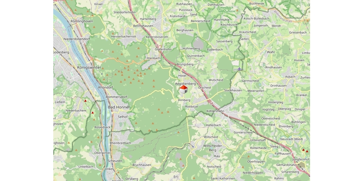 Helle Gewerbeeinheit mit 2 Kfz-Stellplätzen - Gewerbeobjekt Bad Honnef Aegidienberg | Angebot:27103896