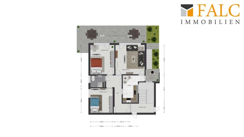 Etagenwohnung Bad Breisig - 3 Zimmer, 97 m&sup2;, 1.000&euro; | Angebot:26236440