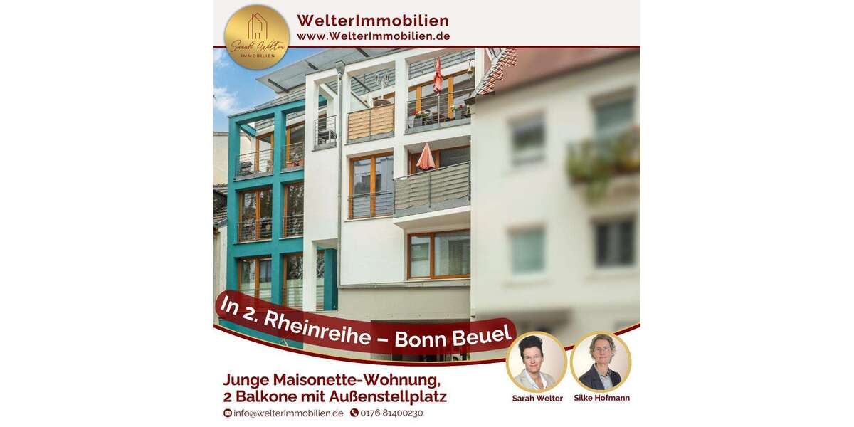 Etagenwohnung Bonn Beuel-Mitte - 3 Zimmer, 86 m&sup2;, 469.000&euro; | Angebot:24624534