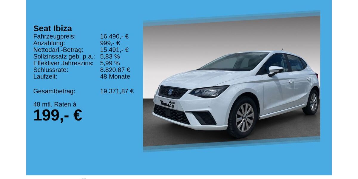 Seat Ibiza 21.444 km 16.490 &euro; Bonn 53227