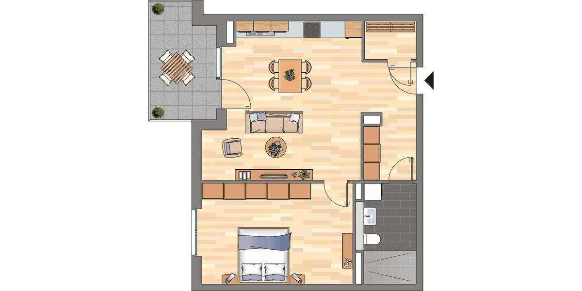 2-Zimmer-Wohnung in Bonn Endenich zu vermieten, Erstbezug! 2 zimmer