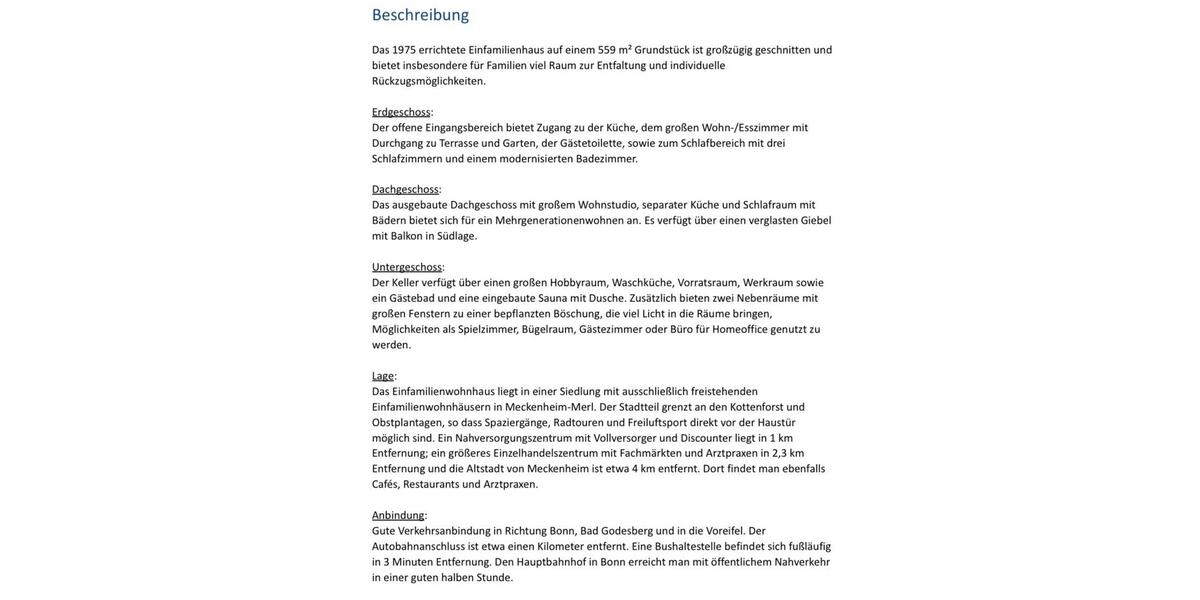 Einfamilienhaus Meckenheim - 6 Zimmer, 250 m&sup2;, 595.000&euro; | Angebot:24659101