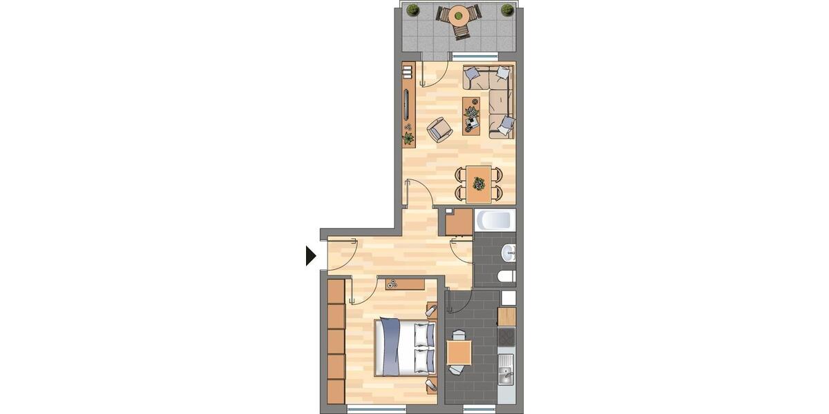 Etagenwohnung Sinzig - 2 Zimmer, 51 m&sup2;, 519&euro; | Angebot:25258037
