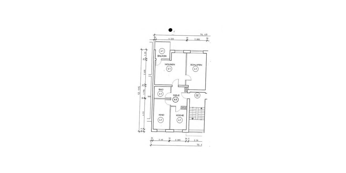 Etagenwohnung Erftstadt - 3 Zimmer, 63 m&sup2;, 179.000&euro; | Angebot:26102294