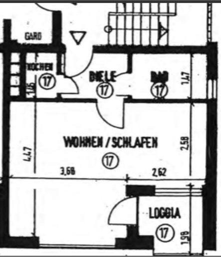 Etagenwohnung Hürth - 1 Zimmer, 34 m&sup2;, 169.000&euro; | Angebot:27258770