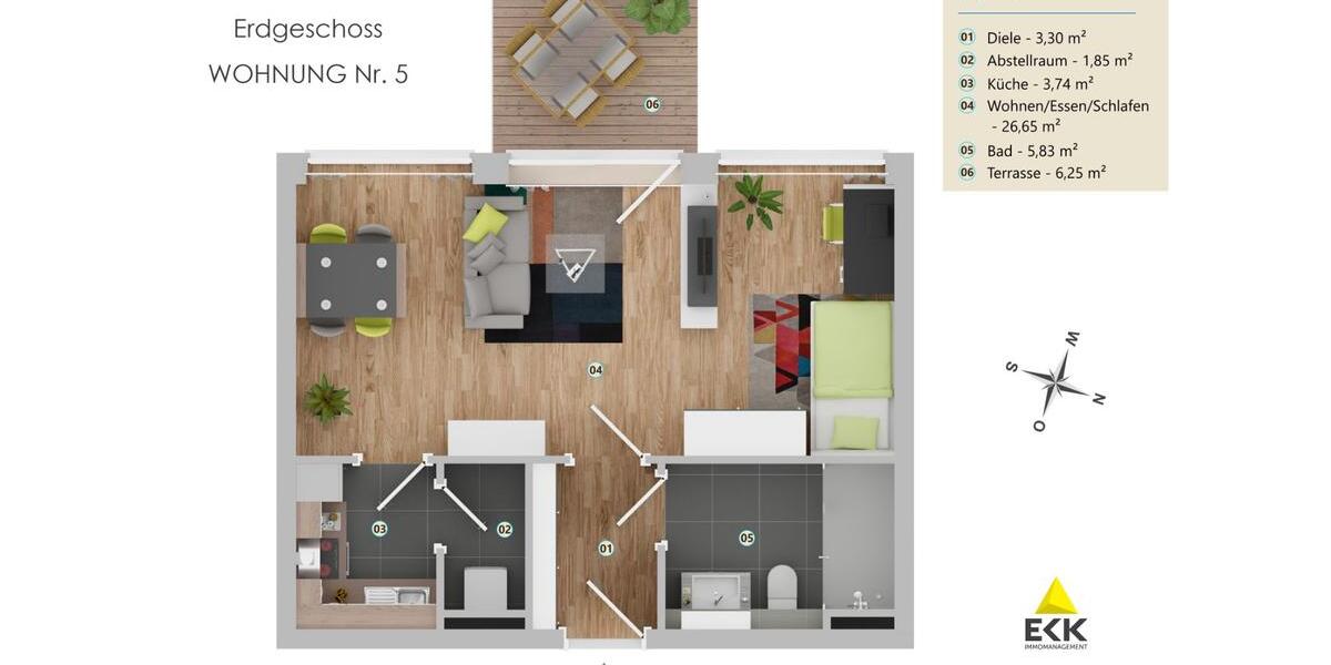SECHS Wohnungen. SECHS Chancen. Ein Zuhause. 6 top-sanierte 1-Zimmer-Wohnungen in Bonn-Beuel 1 zimmer